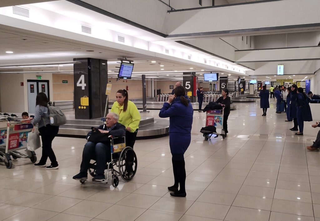 sala retiro de equipaje T1 SCL